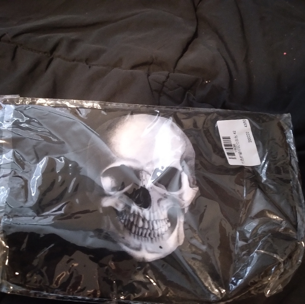 Small skull makeup bag.